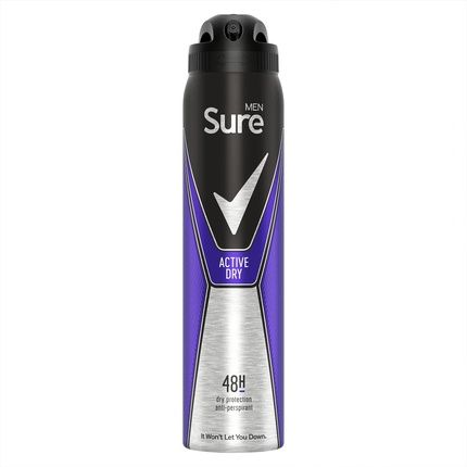 Sure Men Active Dry 48H Anti-Perspirant Deodorant 250Ml