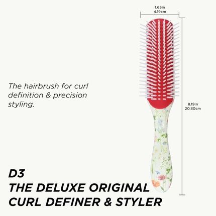 Denman Original Curl Definer & Styler 7 Row Hairbrush For Detangling