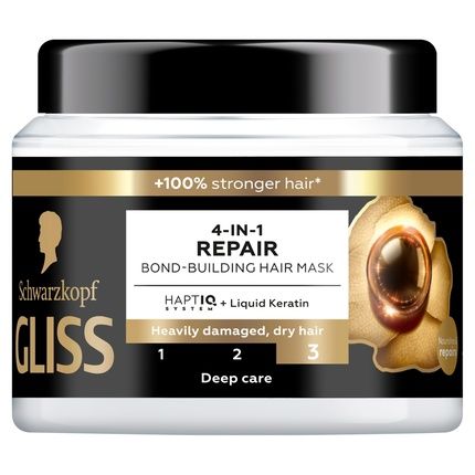 Gliss Treatment Aqua Revive Strengthening Hair Mask 4 In 1 Repair 400Ml