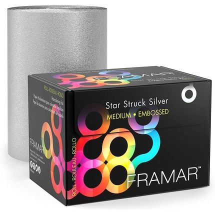 Framar Silver Embossed Roll Hair Foil For Highlighting 320Ft