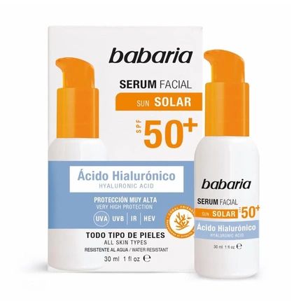 Babaria Solar Hyaluronic Acid Facial Serum Spf50 30Ml