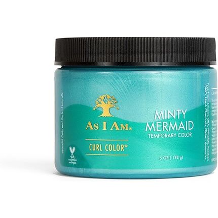 As I Am Curl Color Minty Mermaid Temporary Color & Curling Gel 6Oz