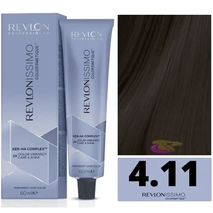 Revlon Revlonissimo Colorsmetique 411 Medium Chestnut Intense Ash 60Ml