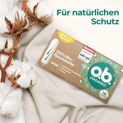 O.B. Organic Normal Tampons - Made From 100% Organic Cotton