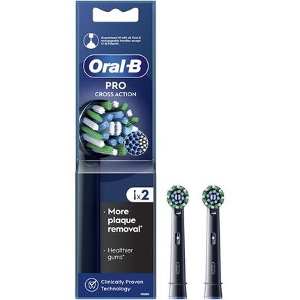 Oral-B Cross Action Replacement Heads For Electric Toothbrush - 2 Pieces