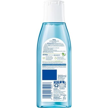Nivea Refreshing Toner 200Ml Face Toner With Vitamin E Deeply Cleanses