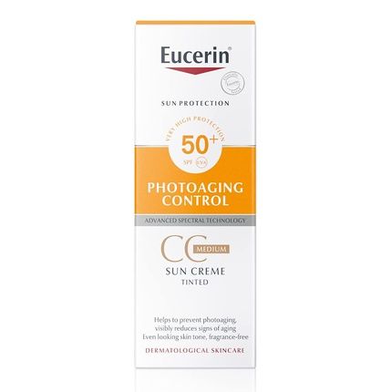 Eucerin Photoaging Control Cc Sunscreen Medium Tinted Spf50+ 50Ml
