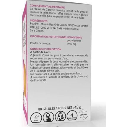 Arkopharma Arkogelules Organic Carrot 80 Capsules