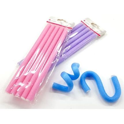 Bigodini Roller Sponge Silicone Hair Rollers 5 Pieces 24 Cm