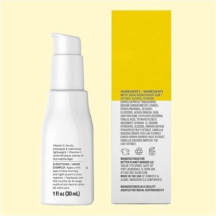 سيروم فيتامين سي وحمض الفيروليك من أكيور برايت، 30 مل