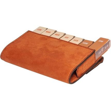 Plic Care Brown Weekly & Daily Pill Box - Simple & Elegant