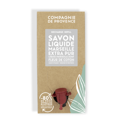 Compagnie De Provence Liquid Marseille Soap Refill Cotton Flower 3 Liters