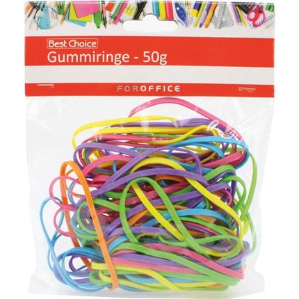 Best Choice Rubber Rings 50G Assorted Trend Colors 3Mm Wide
