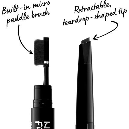 Nyx Professional Makeup Fill & Fluff Eyebrow Pomade Pencil 08 Black 15G - Image 3