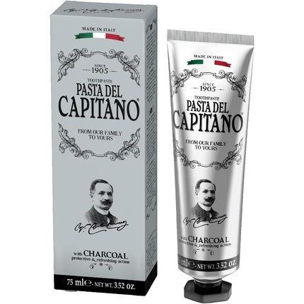 Pasta Del Capitano Charcoal Toothpaste 75Ml