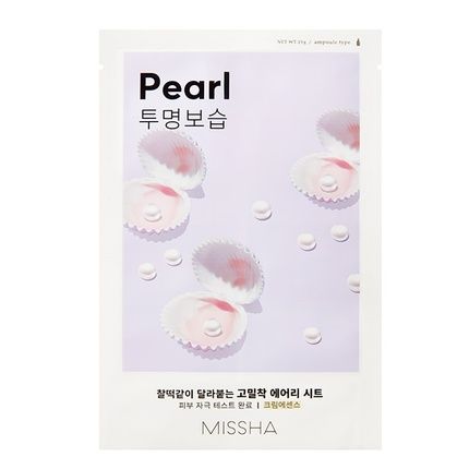 Missha Airy Fit Sheet Mask Brightening Mask With Pearl Extract 19Ml