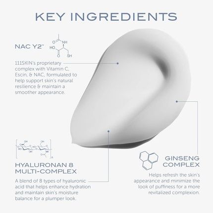 111Skin Cryo Revitalising Moisturiser Hydrating Gel Face Cream With Hyaluronic Acid