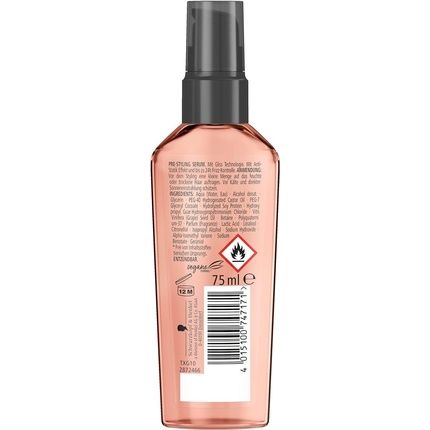 Taft X Gliss Serum Frizz Away 75Ml - Anti-Frizz Hair Serum Provides Up To 24 Hours