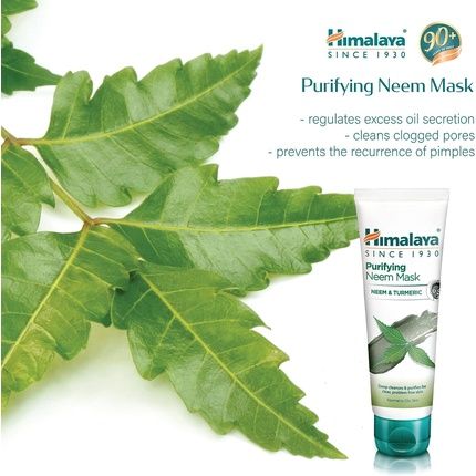Himalaya Purifying Neem Mask With Neem And Turmeric For Normal To Oily Skin 75Ml - Image 3