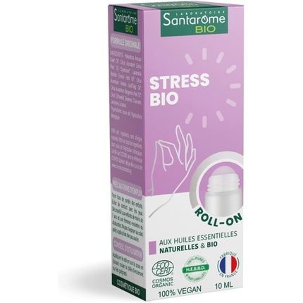 Santarome Bio Organic Roll-On Stress Relief - Helps Release Tension And Soothe