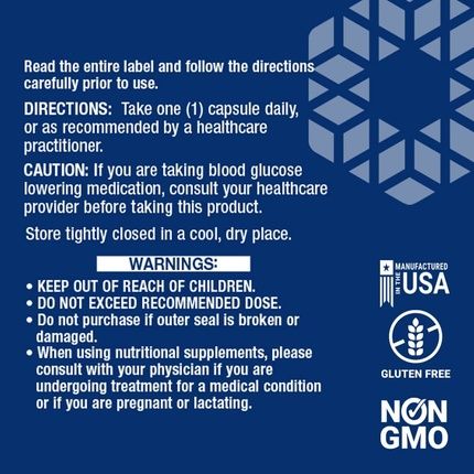 Optimized Chromium With Crominex 3+ 500Mcg 60 Vegetarian Capsules - Image 3