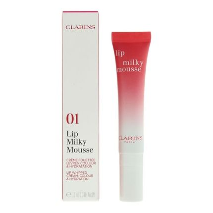 Clarins Milky Mousse 01 Milky Strawberry Lip Cream 10Ml For Women