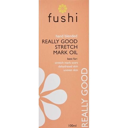 Fushi Really Good Stretch Mark Oil 100Ml - Best For Stretch Marks, Scars, Dehydrated Skin And Uneven Skin Tone - Unfragranced Natural Formulation - Triple Strength Indian Tulsi - Ethical And Vegan