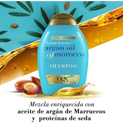 Ogx Hydrate And Repair Argan Oil Shampoo For Dry, Damaged Hair 385Ml - Image 3