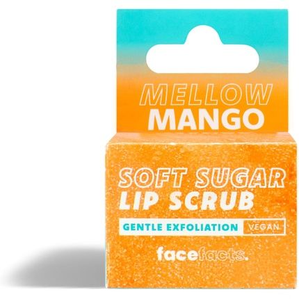 Face Facts Candied Mellow Mango Lip Scrub Soften And Smooth Dry Lips 10G