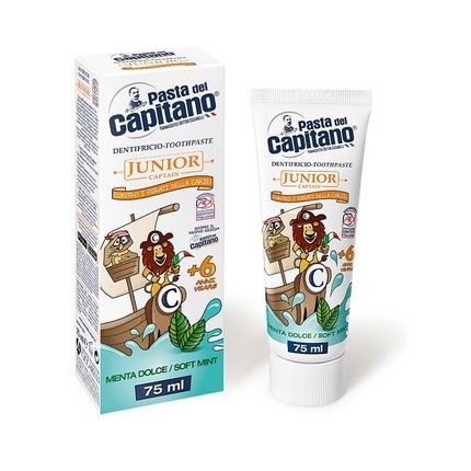 Junior Captain Toothpaste For Children 6+ Mint 75Ml