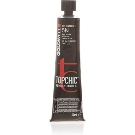 Goldwell Topchic Hair Coloration 5N Light Brown Tube 60Ml