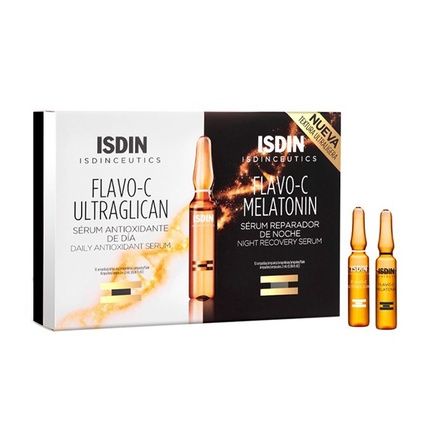Isdin Isdinceutics Flavoc Melatonin Ultraglican Serum 20 Vials - Image 3