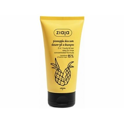 Ziaja Pineapple Skin Care Energizing Shower Gel & Shampoo 160 Ml