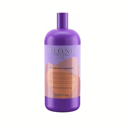 Inebrya Blondesse Noorange Shampoo 1000Ml For Light Chestnut Colored Or Lightened Hair