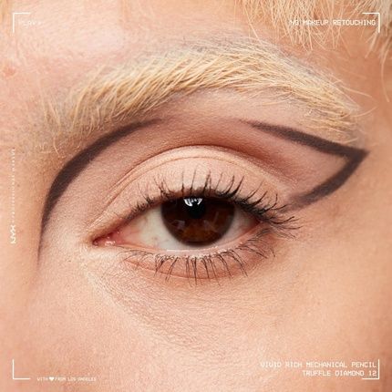 Nyx Professional Makeup Vivid Rich Mechanical Eye Pencil Retractable Eyeliner Truffle Diamond Pewter Shimmer 12 Count