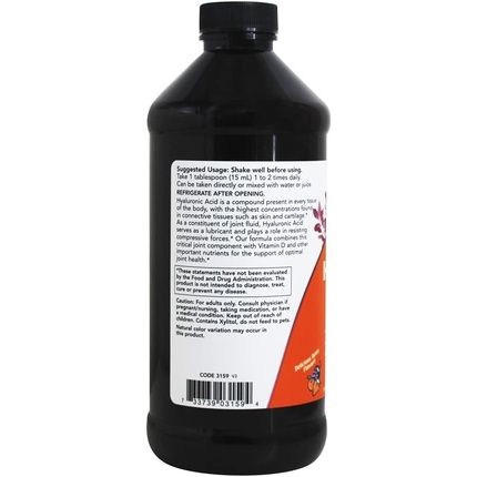 Now Foods Liquid Hyaluronic Acid 473Ml