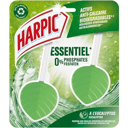 Harpic Toilet Block Eco-Friendly Pebble Descaler Eucalyptus Fragrance Pack