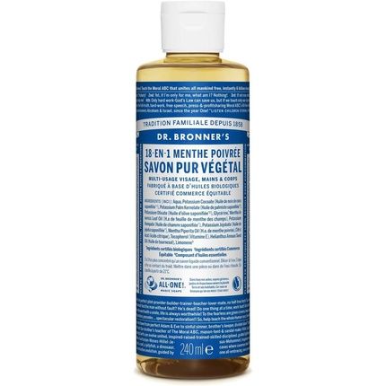Dr Bronner'S Peppermint Castile Liquid Soap 473Ml