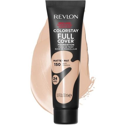 Revlon Colorstay Full Cover Longwear Matte Foundation Heat & Sweat Resistant Lightweight Face Makeup 30Ml 150 Buff