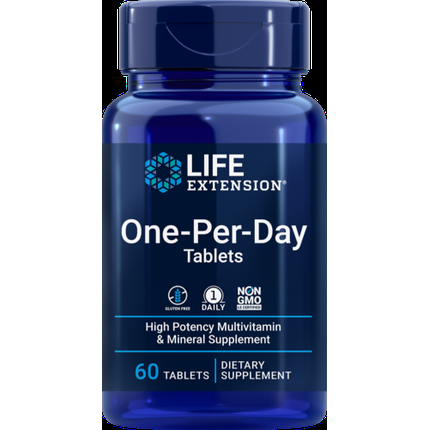 Life Extension One-Per-Day Multivitamin 60 Tablets Men/Women Vitamins Minerals - Image 4