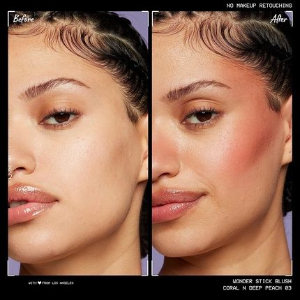 Nyx Professional Makeup Blush Wonder Stick With Hyaluronic Acid Coral And Deep Peach 03 - Image 3