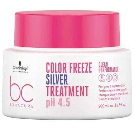 Schwarzkopf Professional Bc Color Freeze Silver Intensive Rebuilding Cream Mask For Colored Hair 200Ml