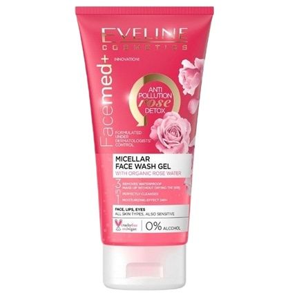 Facemed+ Micellar Gel For Face Washing With Organic Rose Water - 150Ml