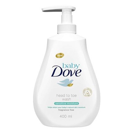 Dove Baby Head To Toe Body Wash Sensitive Moisture 13.52 Fl.Oz / 400 Ml Unscented