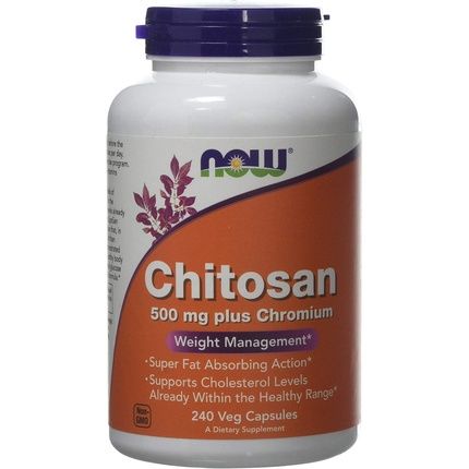 Now Foods Chitosan Plus Chromium Capsules 500Mg 240 Count