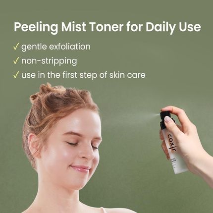 Coxir Brown Rice Niacinamide Peeling Mist Toner With Aha And Bha
