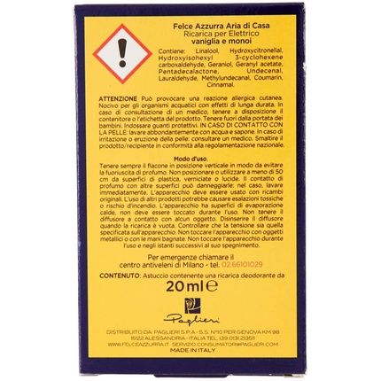 Felce Azzurra Electric Room Air Refill Vanilla And Monoi, X, 20 - Image 3