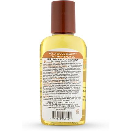 Hollywood Beauty Tea Tree Oil Skin And Scalp Treatment 60Ml