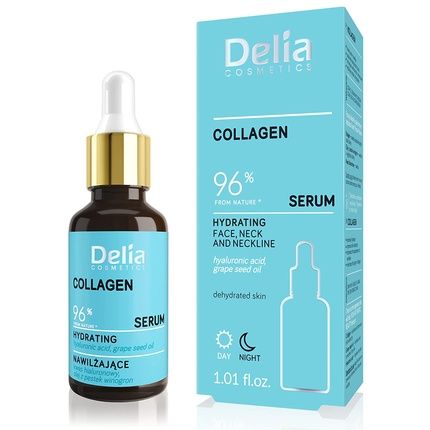 Delia Cosmetics Collagen Serum Hyaluronic Acid Treatment For Dry Skin 30Ml
