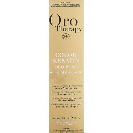 Fanola Oro Therapy Ammonia-Free Hair Dye, 5.0 Light Chestnut 100Ml